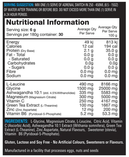 Adrenal Switch 30 serve- Switch Nutrition