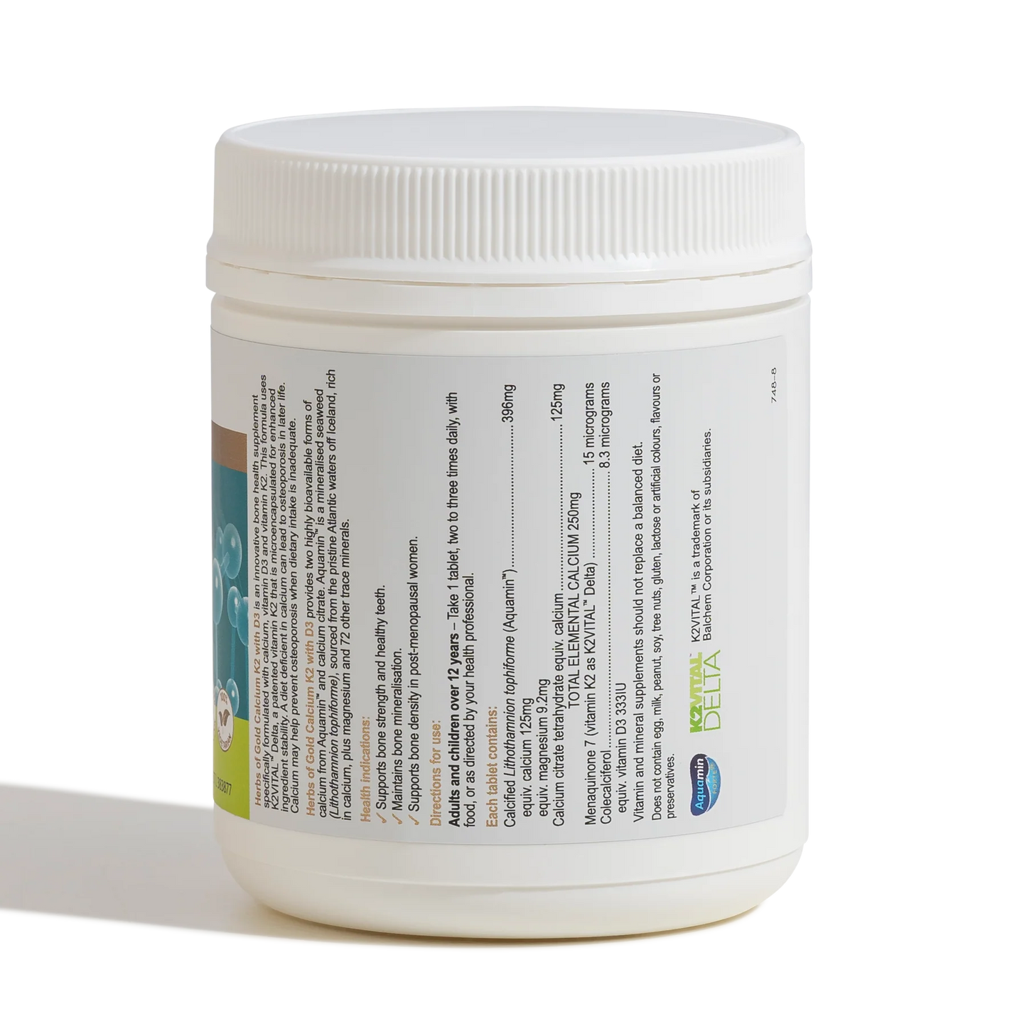 Calcium K2 with D3- Herbs of Gold