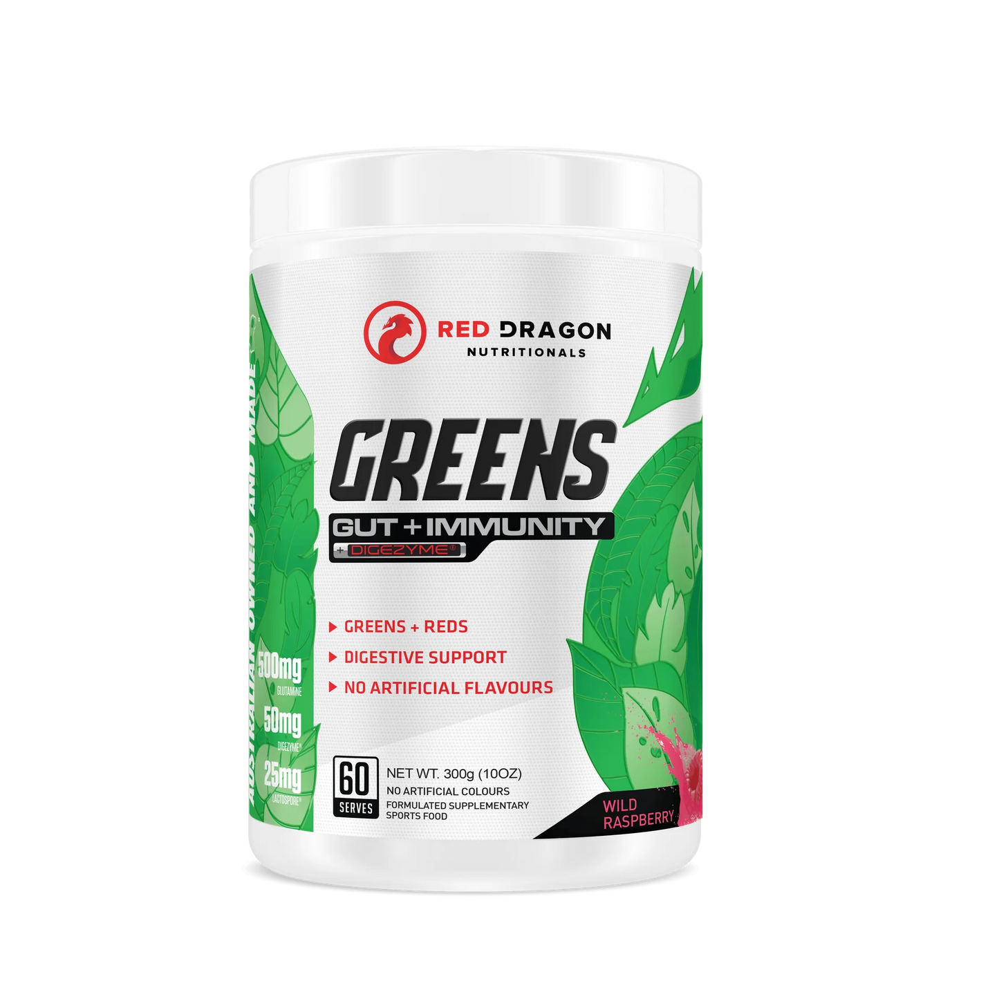 Greens: Gut + Immunity 60 serve- Red Dragon Nutritionals