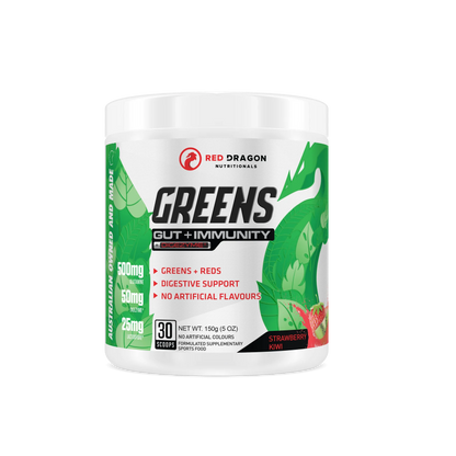 Greens: Gut + Immunity 30 serve- Red Dragon Nutritionals
