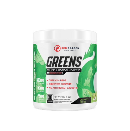 Greens: Gut + Immunity 30 serve- Red Dragon Nutritionals