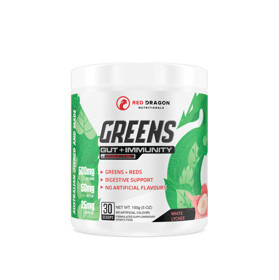 Greens: Gut + Immunity 30 serve- Red Dragon Nutritionals