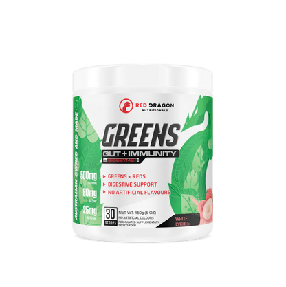 Greens: Gut + Immunity 30 serve- Red Dragon Nutritionals