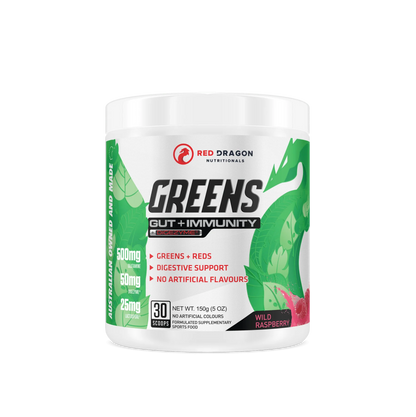 Greens: Gut + Immunity 30 serve- Red Dragon Nutritionals
