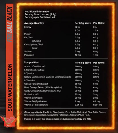 Fireball Black - Red Dragon Nutritionals