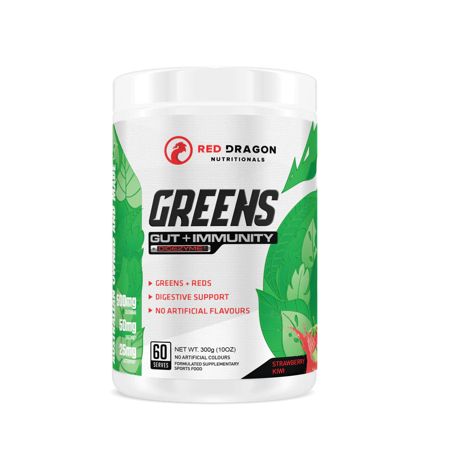 Greens: Gut + Immunity 60 serve- Red Dragon Nutritionals