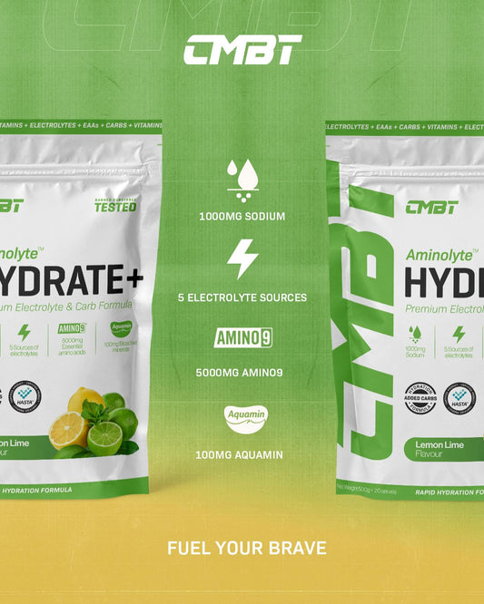 AMINOLYTE™ HYDRATE+ CARBS POWDER- CMBT