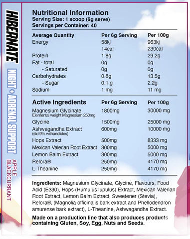 Hibernate- Red Dragon Nutritionals